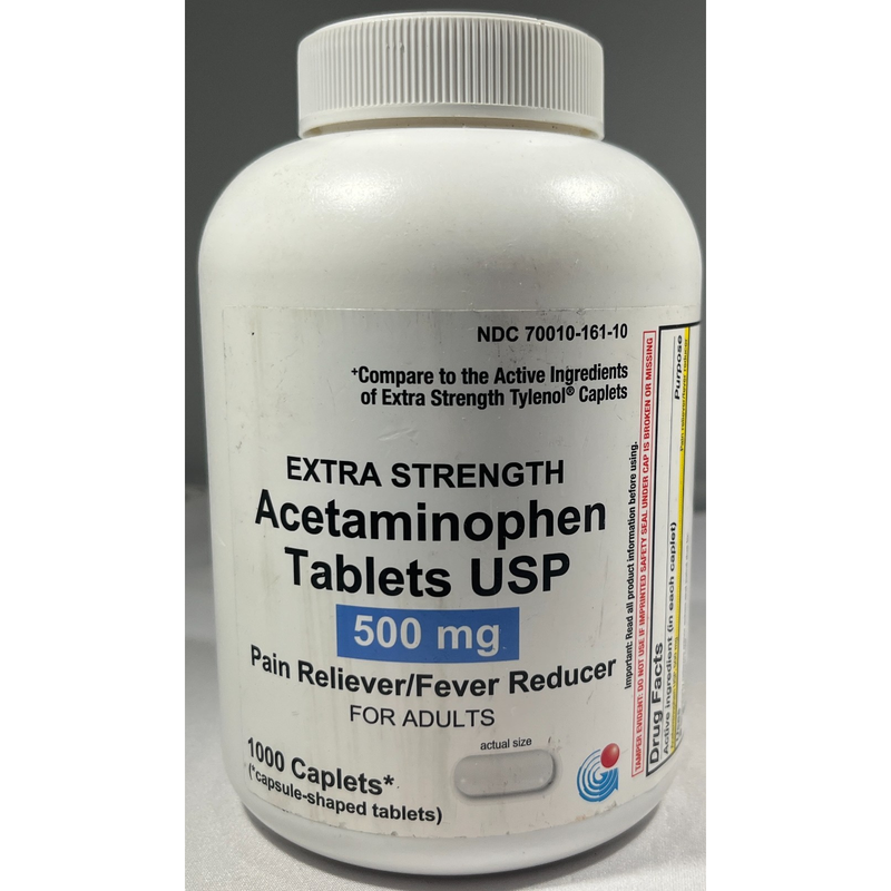 Acetaminophen Acetaminophen 500 mg Extra Strength Capsule 1000 EA Medicine Cabinets Gray