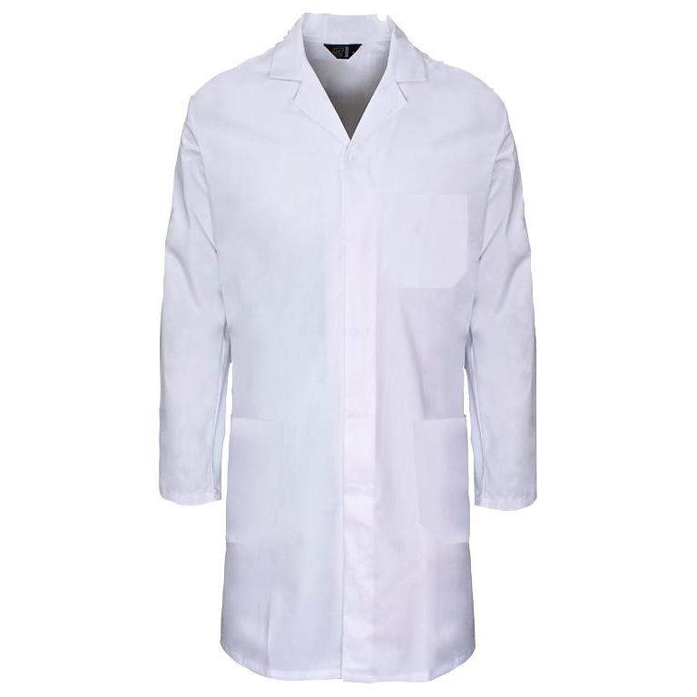 TRONEX COMPANY White Lab Coat, XL, 5 EA white coats Light Gray