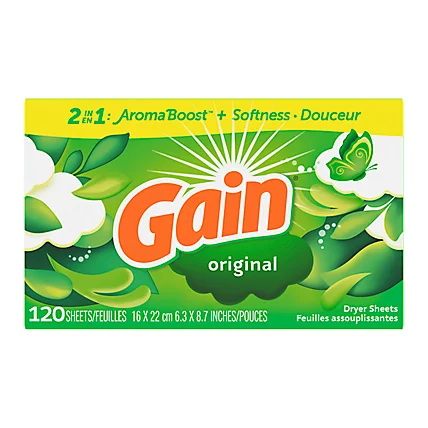 Gain® Original Dryer Sheet, 120-Pack