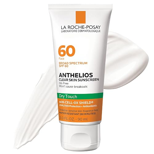 La Roche Posay La Roche-Posay® Anthelios Clear Skin SPF 60 Dry Touch Liquid Sunscreen, 1.7 oz Skin Care White Smoke