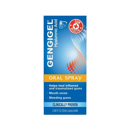 GENGIGEL GENGIGEL Hyaluronic Acid 0.01% Oral Spray - 0.68 oz Oral Care Dark Cyan