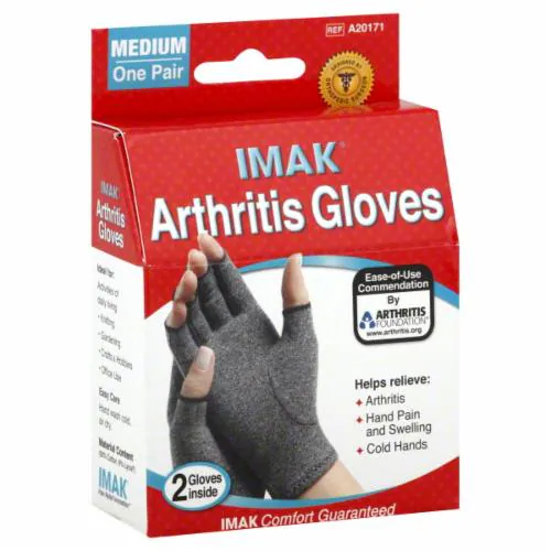 Imak Imak Arthritis Gloves Med Supports & Braces White Smoke