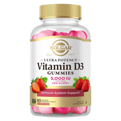 SOLGAR Solgar Vitamin D3 Gummies 5000 IU 60 cts Single Vitamins White Smoke