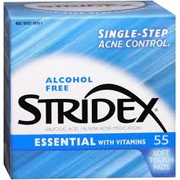 Stridex Stridex Acne Medication, Essential, With Vitamins, Soft Touch Pads Health & Beauty White Smoke