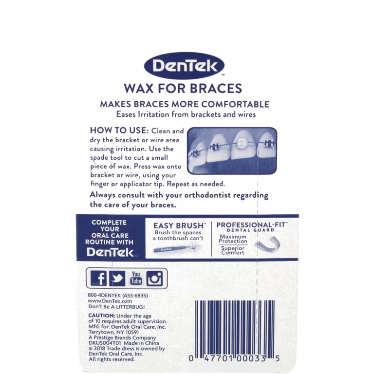 Wax for Braces Wax for Braces Twin Pack – 00033 Oral Care White Smoke