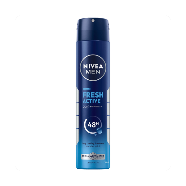 Nivea Nivea Men Fresh Active 48hrs 200ml Deodorant & Anti-Perspirant Midnight Blue