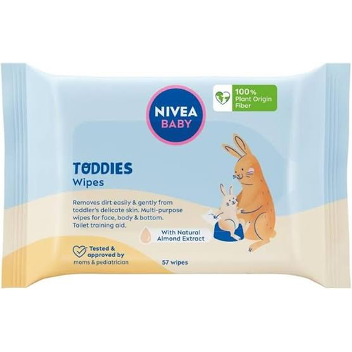 Nivea Nivea Baby Toddies Wipes 57cts Baby Wipes Light Gray