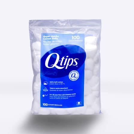 q-tips Q-tips Super Jumbo Cotton Balls – 100 Count Personal Care White Smoke