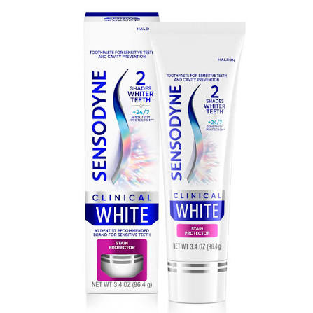 Sensodyne Sensodyne Clinical White Toothpaste 0.25% - 5% – 65.2 g Oral Care White Smoke