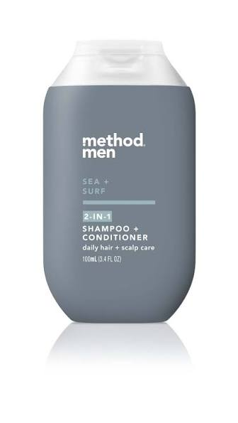 Method Men 2-in-1 Shampoo + Conditioner Sea + Surf, 3.4 oz