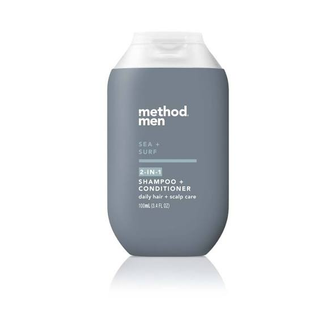 Method Method Men 2-in-1 Shampoo + Conditioner Sea + Surf, 3.4 oz Hair Care Slate Gray