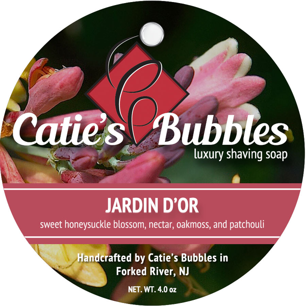 Catie's Bubbles Jardin D'Or Shaving Soap 4oz