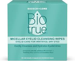 Biotrue Micellar Eyelid Wipes, 30 Count