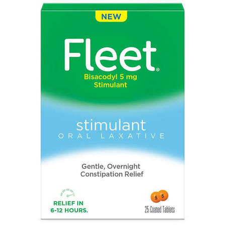 Fleet Fleet Stimulant Oral Laxative Tablets for Constipation Relief  25ct Medicine & Drugs White Smoke