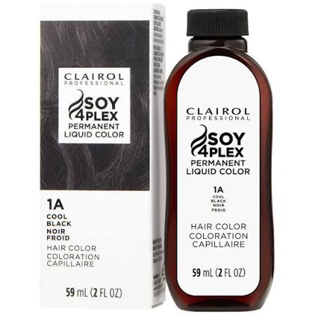 Pasteur Pharmacy Clairol Professional Soy 4Plex Permanent Liquid Color Neutral Black Hair Color 1N – 2 oz Hair Care White Smoke