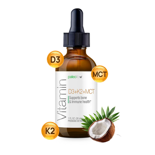 Paleolife Vitamin D3 & K2 Black 1 Pack,3 Pack,6 Pack