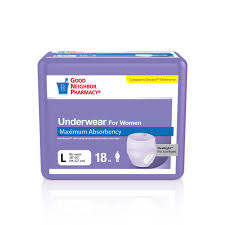 Good Neighbor Pharmacy GNP Protective Underwear, Women's Large, 4 x 18 Count Case Incontinence Aids