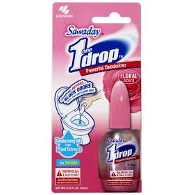 Sawaday One-Drop Powerful Toilet Deodorizer - Floral Scent (0.67 fl oz)