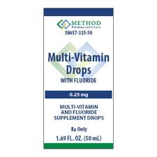 Method VITAMINS A C D FLOURIDE 0.25MG Vitamins & Supplements