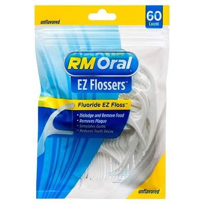 RM Oral RM Oral® EZ Flossers™ Unflavored Floss Picks, 60-Pack Dental Floss Lavender