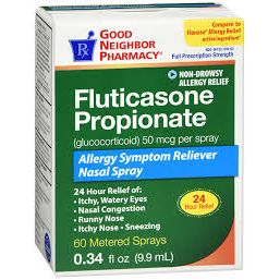 Good Neighbor Pharmacy GNP Fluticasone Propionate Nasal Spray, 50 mcg, 24-Hour Allergy Relief Medicine & Drugs