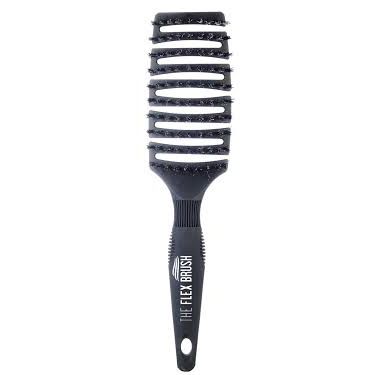 Flexvent The Flex Brush XL Mixed Bristle Vent Brush with Boar & Nylon Pins, Black Combs & Brushes