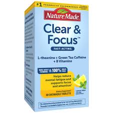 Nature Made NATURE MADE WELLBLENDS CLEAR & FOCUS CHEWABLE TABLETS, 30 COUNT Vitamins & Supplements