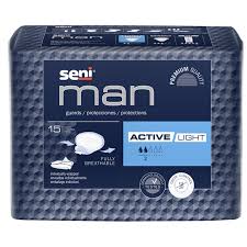 Seni Seni Man Active Urological Pads, Light Absorbency (Case of 90) Incontinence Aids
