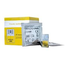 microINR microINR PT/INR Test Chips for Point-of-Care Coagulation Meter (25 Count) Medical Tests
