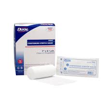 Dukal DUK Sterile Conforming Stretch Gauze Bandage Roll, 3" x 4.1 Yards (Case of 12) Medical Tape & Bandages