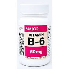 Major Major Vitamin B-6 50 Mg Tablet Vitamins & Supplements White Smoke