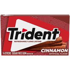 Trident TRIDENT GUM, SUGAR FREE, CINNAMON Candy