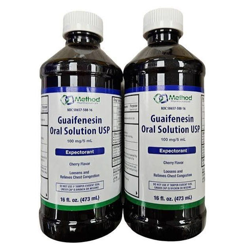 Method Method Guaifenesin MUCUS Expectorant Syrup 16oz ( 2 Bottles ) WHITE Health Care White Smoke