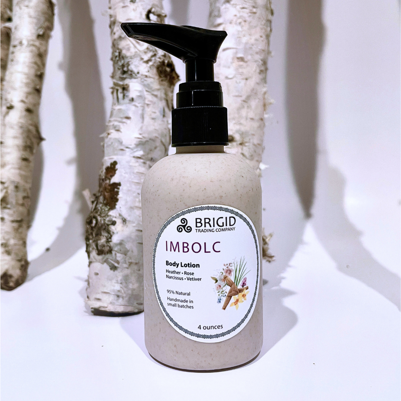 Brigid Trading Company Imbolc Natural Body Lotion - Heather, Rose, Narcissus, and Vetiver Body Lotion