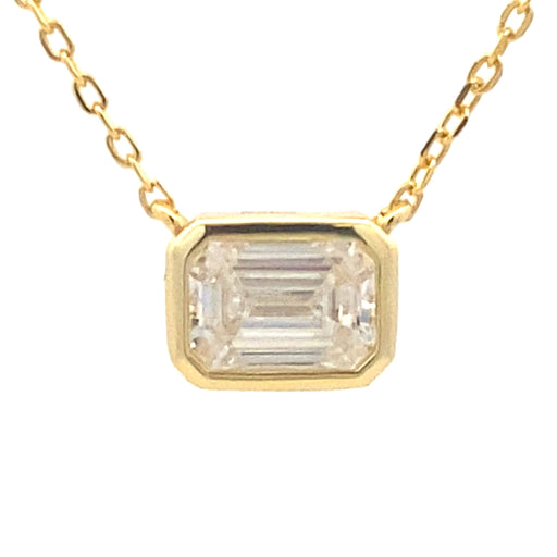 Bids.com .85ct Moissanite Pendant Vermeil Pendants