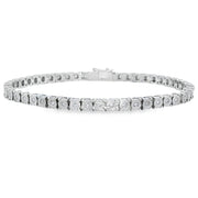 Bids.com Lab Grown Diamond Tennis Bracelet Sterling Silver Bracelets