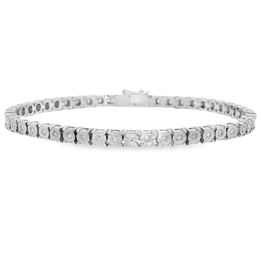 Bids.com Lab Grown Diamond Tennis Bracelet Sterling Silver Bracelets