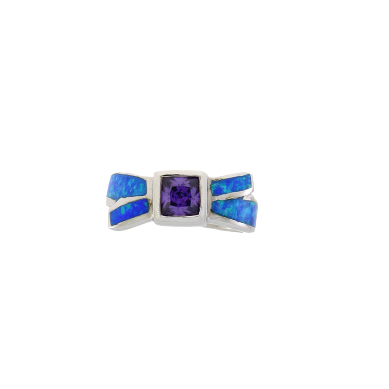 Bids.com Created Opal Ring Sterling Silver Rings