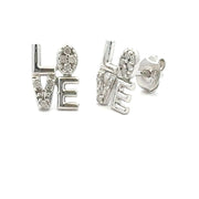 Bids.com .03ct Diamond Earrings Sterling Silver Earrings