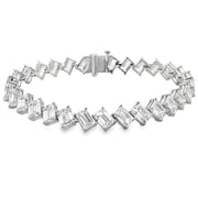Bids.com Lab Grown Diamond Tennis Bracelet 14KT White Gold Bracelets