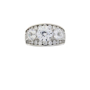 Bids.com Cubic Zirconium CZ SS Bridal Sterling Silver Rings