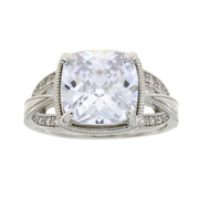 Bids.com Cubic Zirconium Ring Sterling Silver Rings