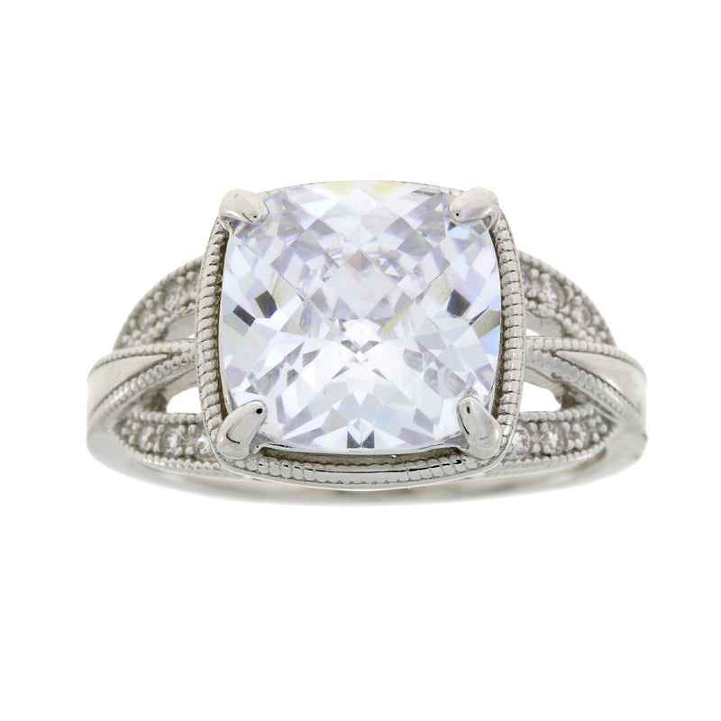 Bids.com Cubic Zirconium Ring Sterling Silver Rings