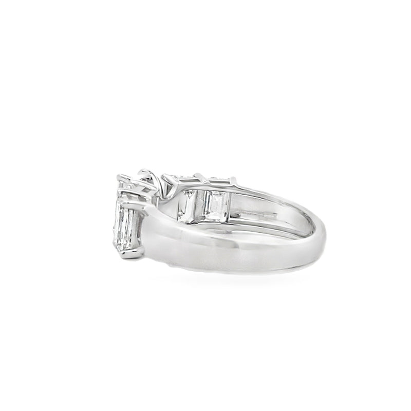 Bids.com 4.00ct Lab Grown Diamond Eng Only 14KT White Gold Rings