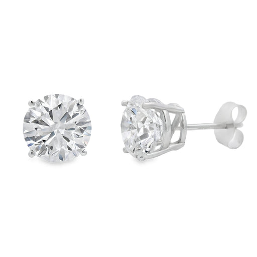 Bids.com 3.00ct Lab Grown Diamond Stud Earrings 14KT White Gold Earrings White Smoke Default Title