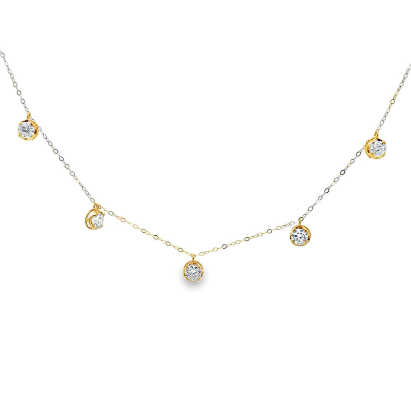 Bids.com 1.58ct Lab Grown Diamond Dia by yard 14KT Yellow Gold Pendants