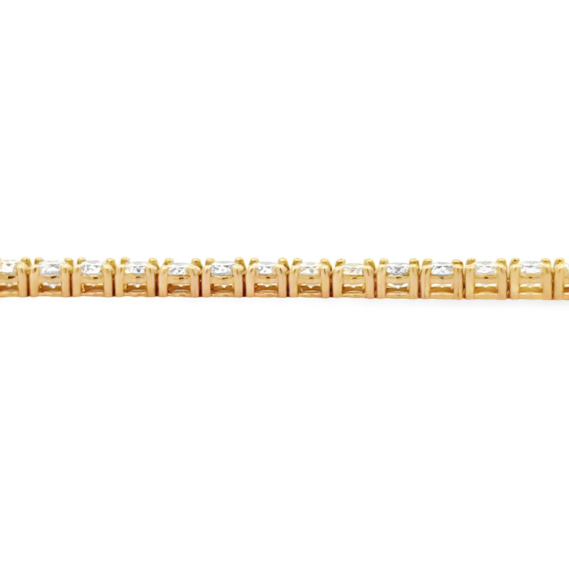 Bids.com 5.50ct Diamond Tennis Bracelet 18KT Yellow Gold Bracelets