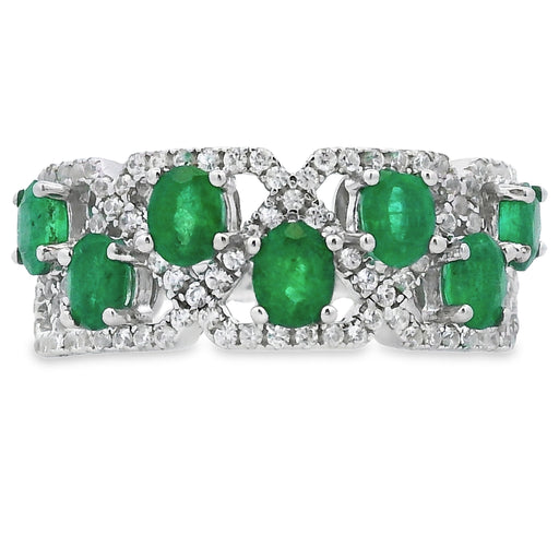Bids.com 1.82ct Emerald Zircon Ring Sterling Silver Rings