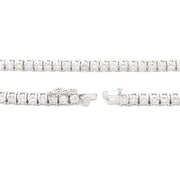 Bids.com 6.85ct Moissanite Tennis Necklace Sterling Silver Pendants