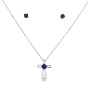Bids.com Created Sapphire Jewelry sets Sterling Silver Jewelry Sets